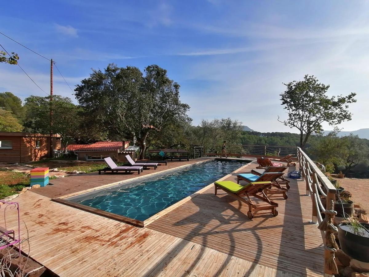 Dépend Atypiq Bohème,piscine chauffée toute l'année, jacuzzi,sauna,loisirs nature Le Beausset Esterno foto
